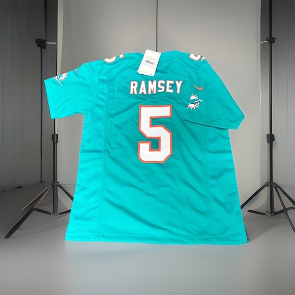 NIKE NFL Miami Dolphins #5 Aqua Jersey Youth Size 10/12 Meduim - Picture 2 of 4